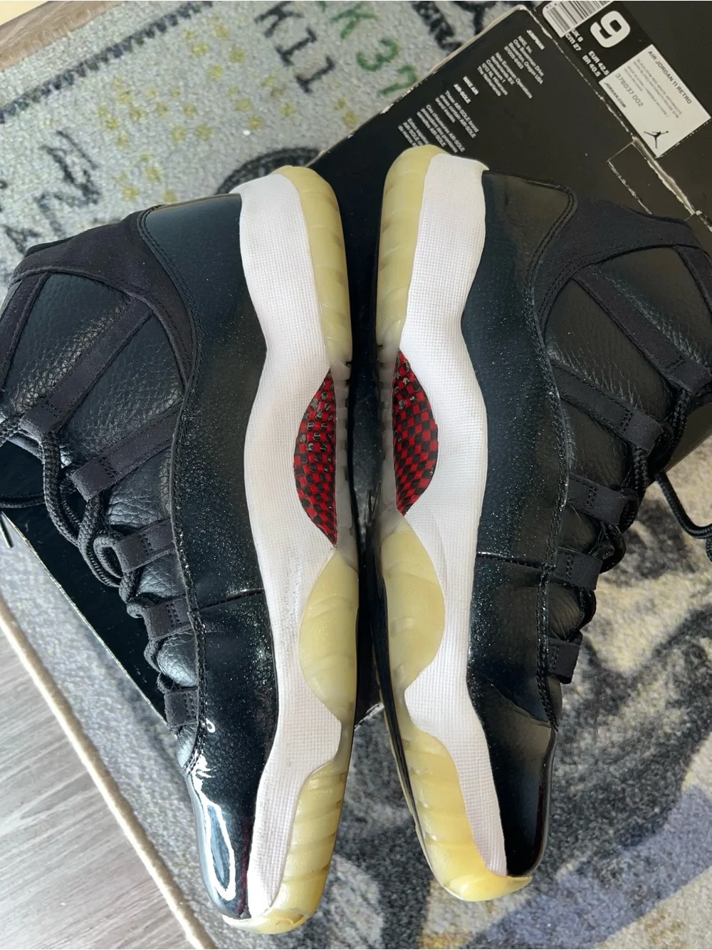 Jordan Retro 11 High Black with Gum Sole